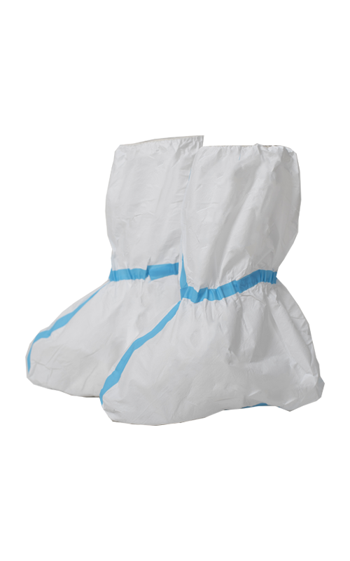 Materiale non tessuto in PP+membrana in PE+copriscarpe usa e getta con nastro senza cuciture TTK-S01
